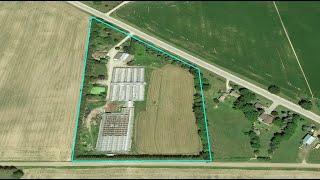 Greenhouse for Sale - 10.5 Acre Land with a Brick Bungalow in Woodstock, for $1,799,000