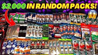 *OPENING OVER $2,000+ WORTH OF RANDOM SPORTS CARD PACKS! TONS OF AMAZING PULLS!