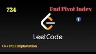 Find Pivot Index |Leetcode | 724