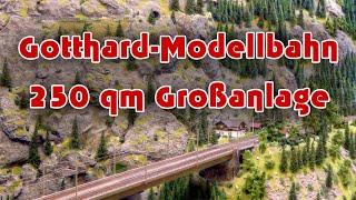 Schweizer Modellbahn - H0 Modelleisenbahn der Gotthard-Nordrampe auf 250 m²