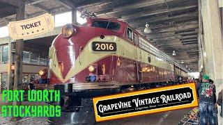 Grapevine Vintage Railroad Train Ride To Fort Worth Stockyards