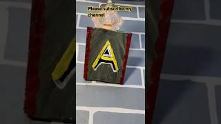 Easy alphabet " A" latter painting #art #painting#woodpainting