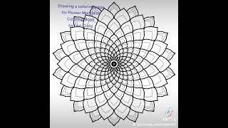 Flower Madala drawing to bring depth.