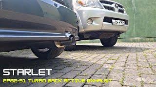 TOYOTA STARLET EP82-91 TURBO BACK ACTIVE EXHAUST SYSTEM - WICKEDEP RACING