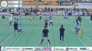 여복 45 B 예선 4조| (포스영웅) 김정미/신경난 vs (모닝/장량) 서은영/권상순[2023년 제1회 하나 새마을금고 이사장배 생활체육 배드민턴대회]