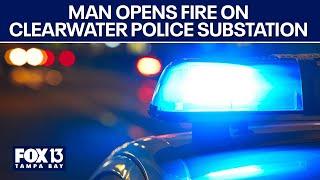 Clearwater police share details after man opens fire on the police substation in Clearwater Beach