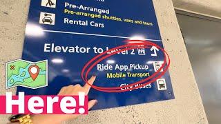 How to get to Uber/LYFT pick-up at HONOLULU Airport (HNL) | OAHU