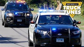 Police Car for Children | Truck Tunes for Kids | Twenty Trucks Channel | Police Vehicles