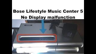 Bose lyfestyle model 5 music center repair no display - english