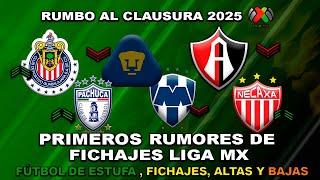  PRIMEROS FICHAJES CONFIRMADOS LIGA MX CLAUSURA 2025 | PINEDA FICHAJE DE CHIVAS?! BAJA DE PUMAS!