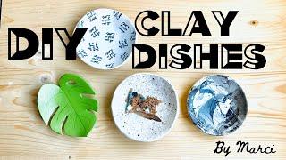 diy air dry clay dishes easy diy