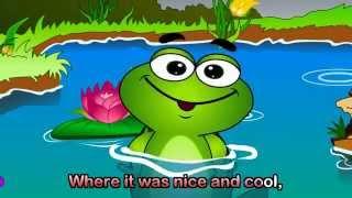 Five Little Friendly Frogs with lyrics - Nursery Rhymes by EFlashApps