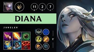 Diana Jungle vs Zyra - EUW Challenger Patch 25.10