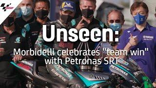 Unseen: Morbidelli celebrates "team win" with Petronas SRT