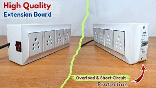 How to Make Power Extension Board at Home | Overload and Short Circuit Protection