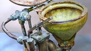 Saving a 1930s Marine Boat Toilet from the Scrap Heap - Restoration Against ALL Odds!