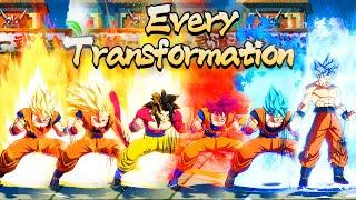 EVERY GOKU TRANSFORMATION IS PLAYABLE IN DRAGON BALL FIGHTERZ!!