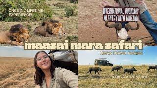 four day safari tour in kenya (˶°ㅁ°)!! 𓃰 𓃱 𓃯 maasai mara, glamping, zebra & wildebeest migration