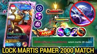 MARTIS PAMER RIBUAN MATCH,, Auto Lock Biar Malu,, Mobile Legends