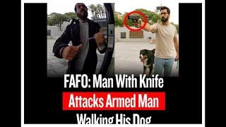 Undetected Footprints of a Man walking his dog stopping a bad guy!