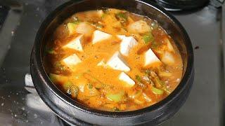 SUB) 여러분 꼭 따라서 만들어 드세요ㅣ고깃집 된장찌개 레시피ㅣ핵맛있음 주의 (Soybean paste soup)