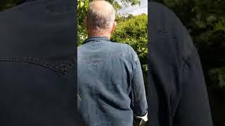 Annoying my dad - grass tickle