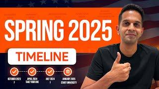 Spring 2025 MS Application Timeline  | Your Ultimate Guide | MS in USA 