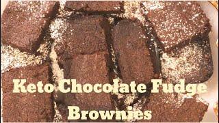 Keto Recipes - Chocolate Fudge Keto Brownies Low Carb