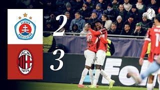 Pulisic, Leão e Abraham a segno! | Slovan Bratislava 2-3 AC Milan | Highlights #ChampionsLeague