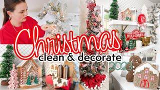 2023 Christmas Clean and Decorate with Me | Gingerbread Christmas Decor | Kitchen Christmas