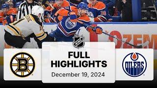 NHL Highlights | Bruins vs. Oilers | December 19, 2024