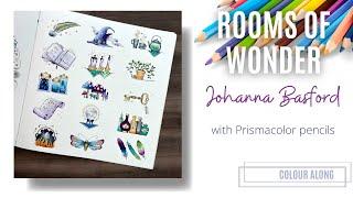 Colour Along | Rooms of Wonder by Johanna Basford | Prismacolor Pencils