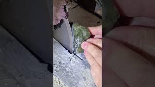 熙熙选小不点做牌子，开窗满紫，扒皮后师傅直勾勾盯着研究半小时#翡翠 #这个视频有点料