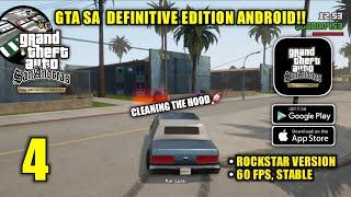 GTA SA Definitive Edition Android Rockstar Version 60 FPS Gameplay Part 4 (Android, iOS)