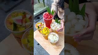 TRÀ TRÁI CÂY NHIỆT ĐỚI, GIẢI KHÁT HÈ VỀ #otreview #food