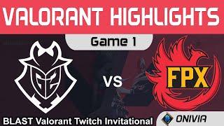 G2 vs FPX Highlights Game 1 Round2 BLAST Invitational 2020 Playoffs G2 Esports vs FunPlus Phoenix