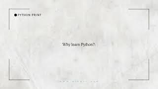 Learn Python Programming for Beginners - Coding Tutorial in Less Than 1 Minute