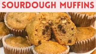 Super Moist Sourdough Muffins With Delicious Orange Taste