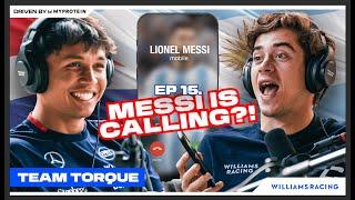 LIONEL MESSI LEFT HIS NUMBER?! | Team Torque Ep.15 | Alex Albon & Franco Colapinto | Williams Racing