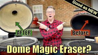 How to CLEAN your Kamado Joe DOME. The SECRET to removing black gunk revealed