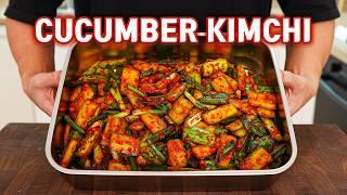 Trust Me This Is The Easiest Kimchi Of All Time l Cucumber Kimchi (Oi Kimchi)