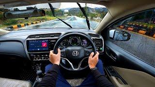 Honda City Drive in Drizzling Rain  - Honda City POV Drive 