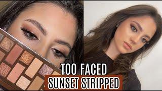 TOO FACED BORN THIS WAY SUNSET STRIPPED PALETTE REVIEW + TUTORIAL