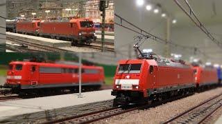 Doppeltraktionen der DB-Baureihen 185, 186 und 193 mit Schubbetrieb auf Märklin Modelleisenbahn