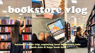 *cozy* bookstore vlog    spend the day book shopping at barnes & noble with me + HUGE book haul!