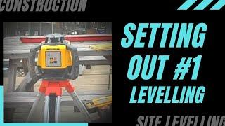 HOW TO SET UP A LASER LEVEL. CONSTRUCTION SITE LEVELLING.