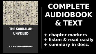 The Kabbalah Unveiled ️ By S. L. MacGregor Mathers. FULL Audiobook