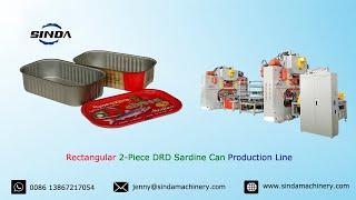 4 lane#  club# Two Piece DRD Sardine Can Production Line