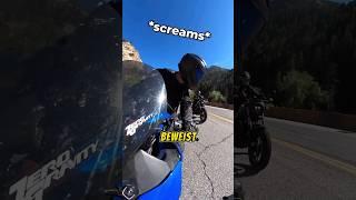 Biker Ärgert Fahrradfahrer und kassiert Karma
