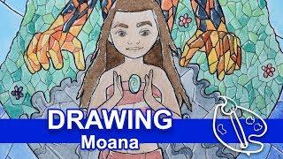 Stained Glass Moana #DisneyDrawingChallenge2017